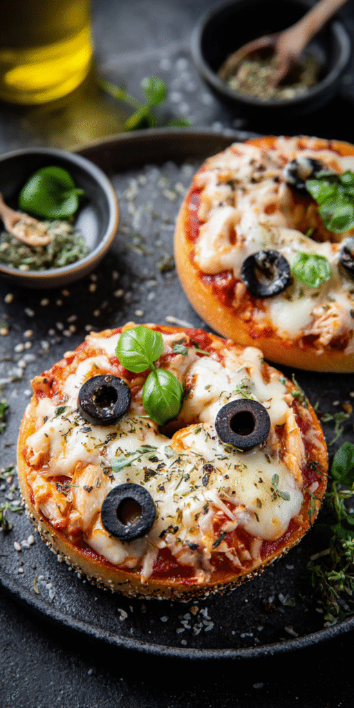 Air Fryer Pizza-Bagels