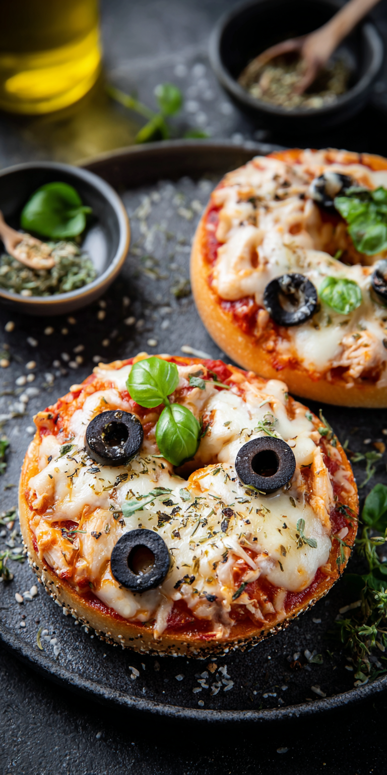 Air Fryer Pizza-Bagels