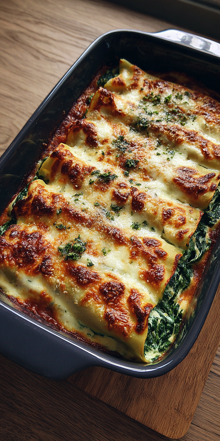 Cremige Spinat-Ricotta-Cannelloni - Einfach & unwiderstehlich!