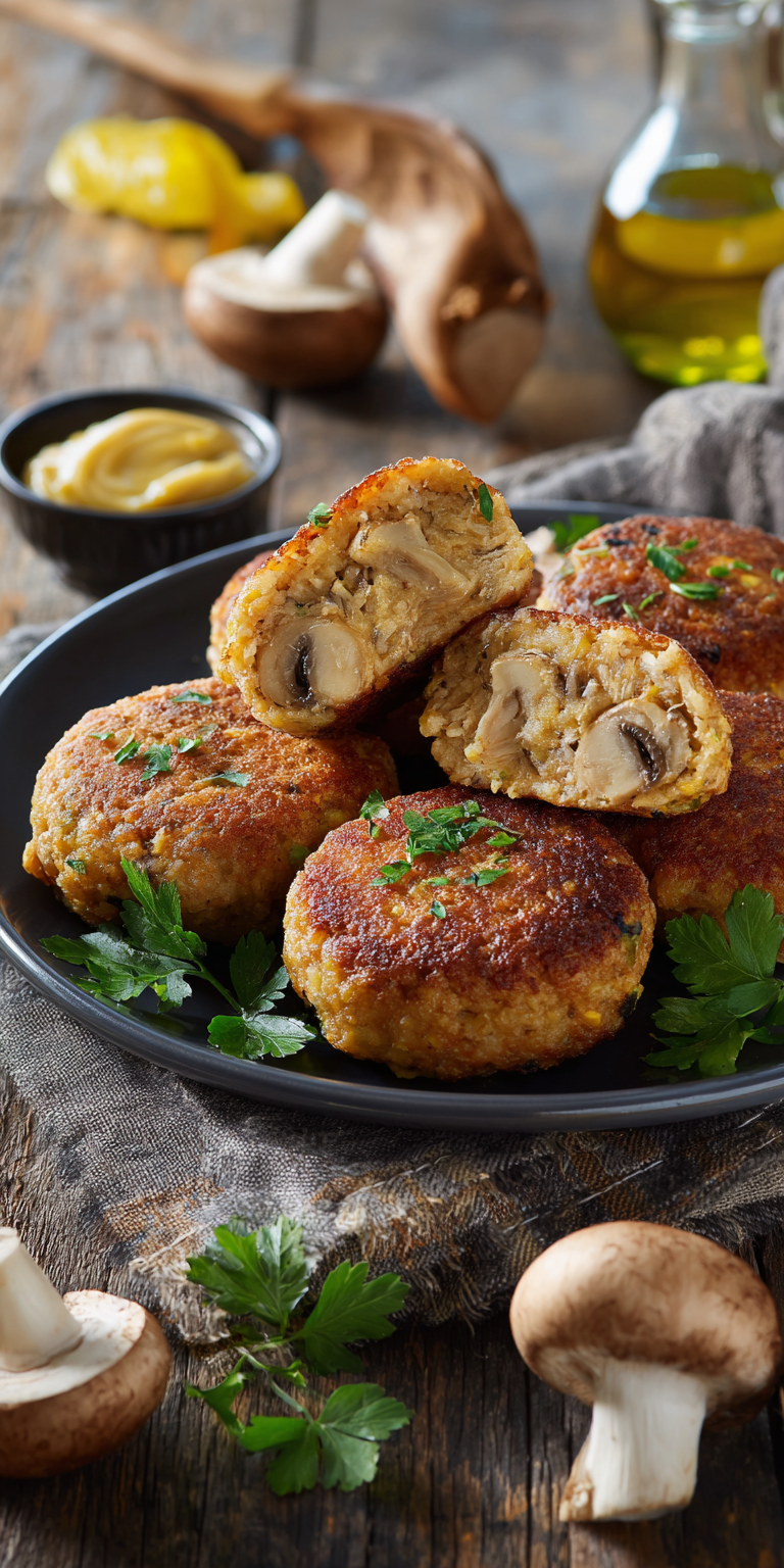Frikadellen mit Rahm-Champignons: Cremiges Familienessen in 30 Min!