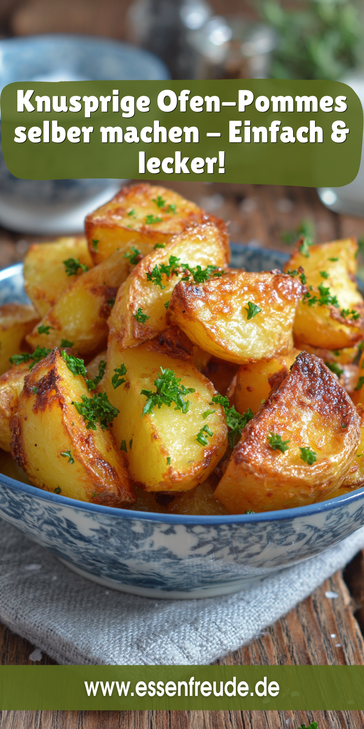 Knusprige Ofen-Pommes selber machen - Einfach & lecker!