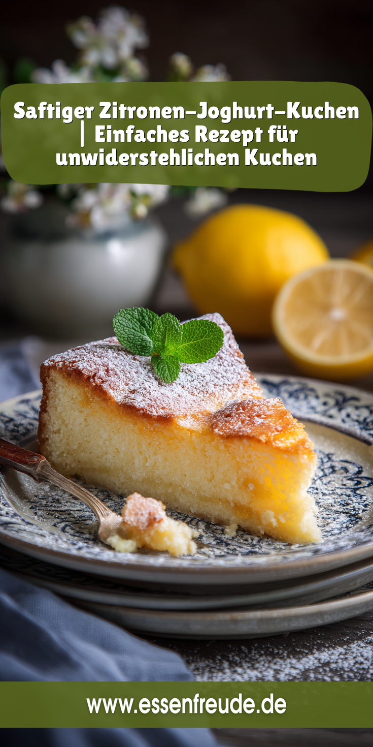 Saftiger Zitronen-Joghurt-Kuchen: Einfach & unwiderstehlich!
