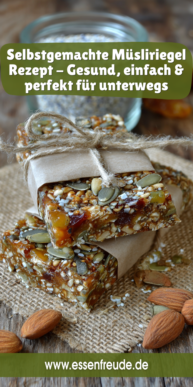 Selbstgemachte Müsliriegel: Einfach, gesund & perfekt für unterwegs!