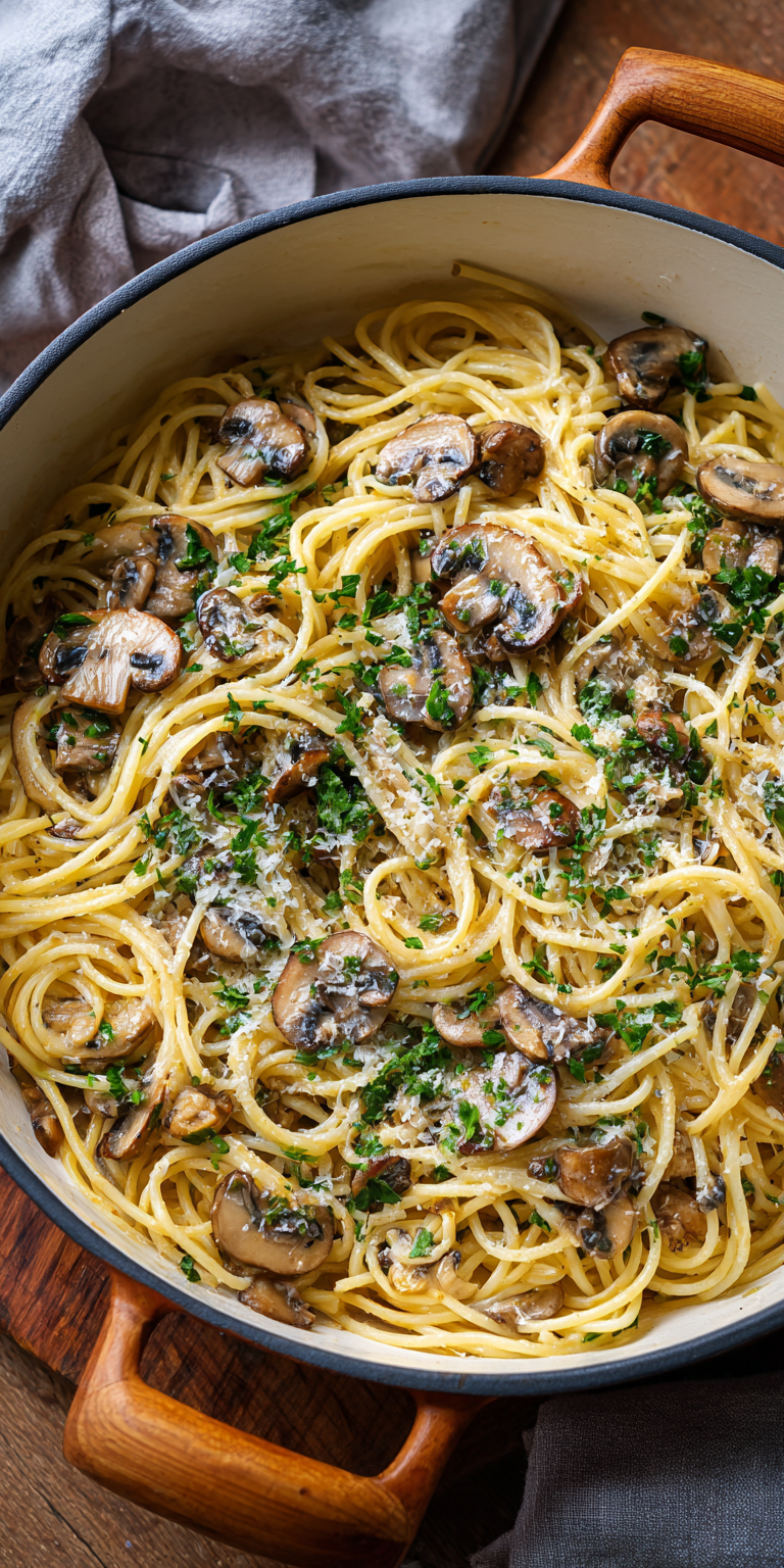 15-Minuten Champignon-Spaghetti-Pfanne: Günstig & Lecker | Vegetarische Rezepte 2026
