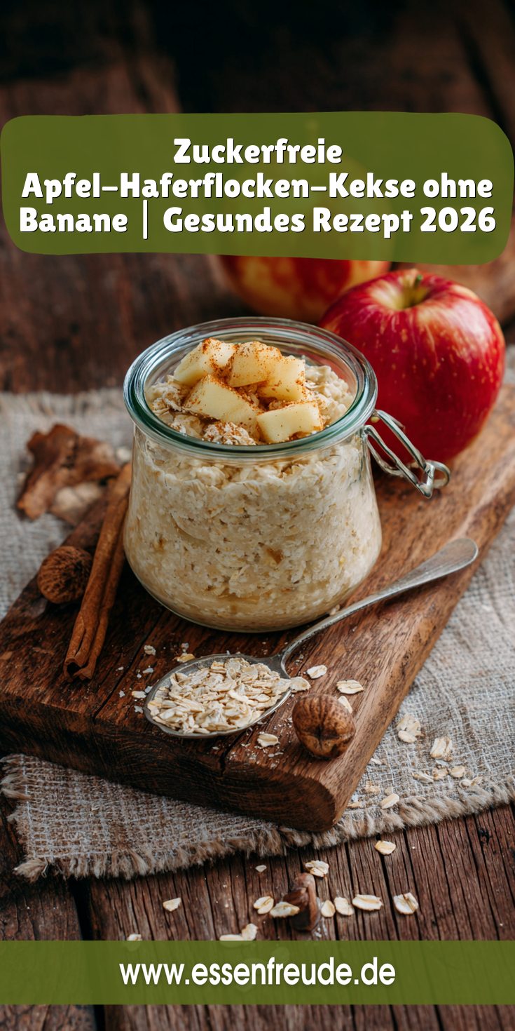 Apfel-Haferflocken-Kekse ohne Banane | Zuckerfrei Backen 2026