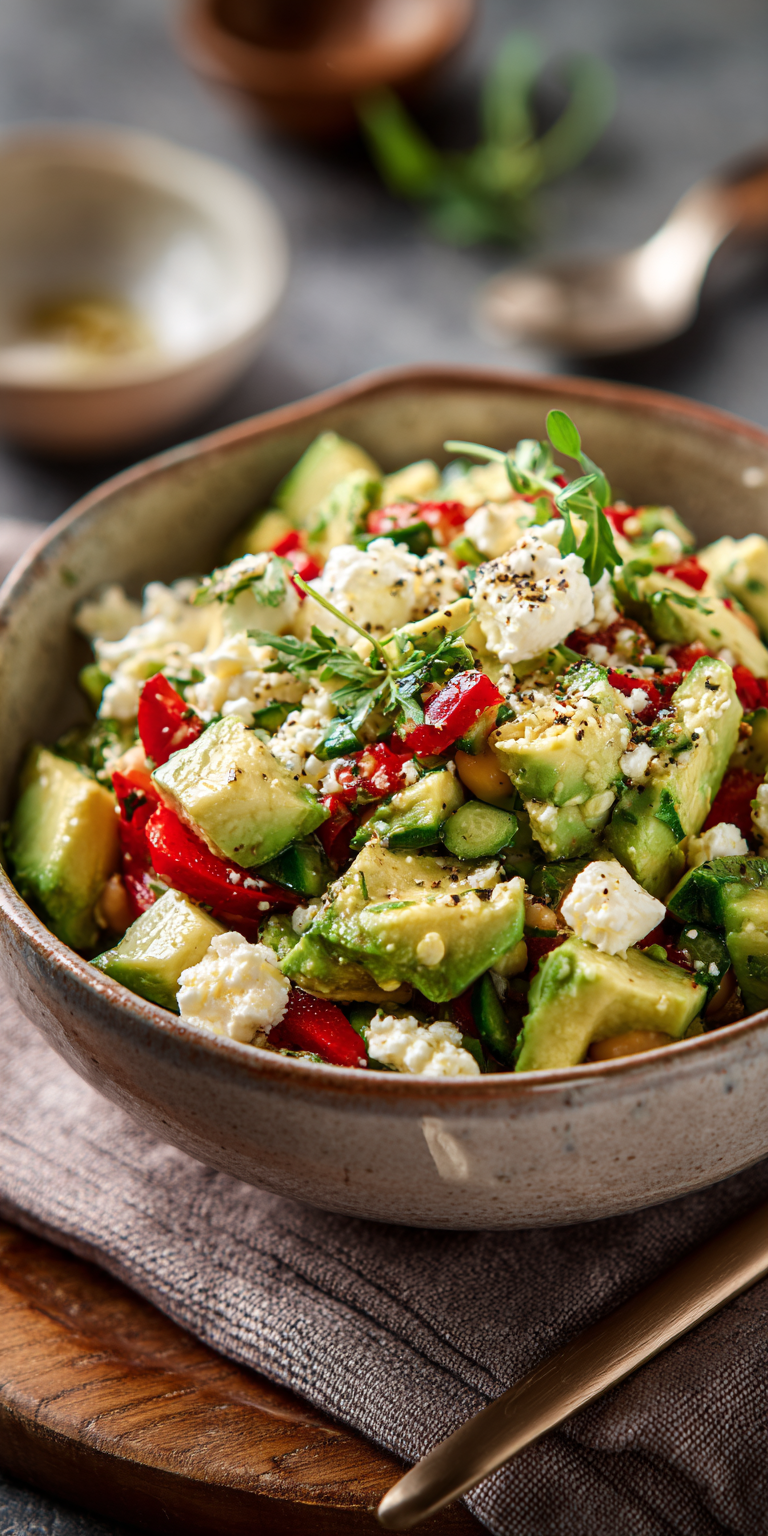 Avocado-Kichererbsen-Salat mit Feta | Schnelle Salate 2026