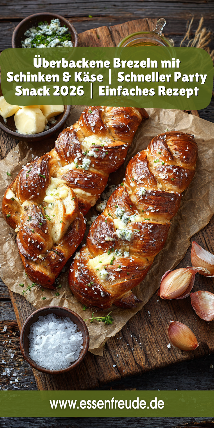 Überbackene Brezeln mit Schinken & Käse | Schnelle Snacks 2026