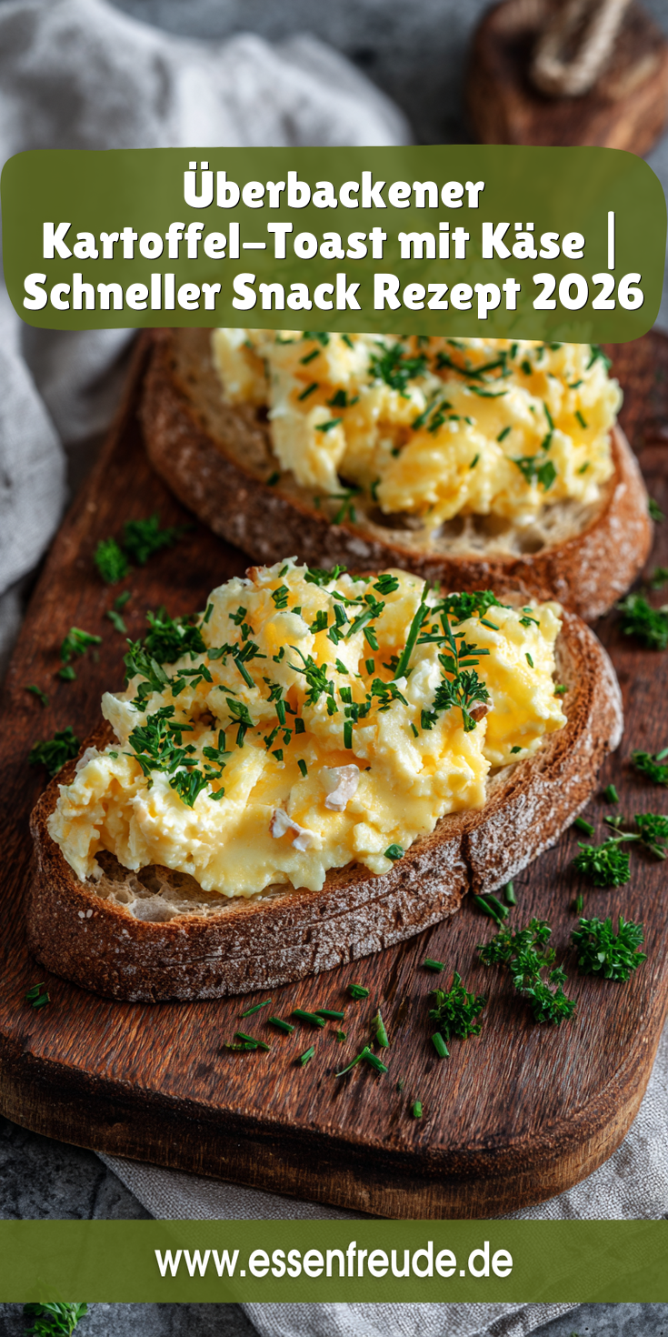 Überbackener Kartoffel-Toast mit Käse | Schneller Snack 2026