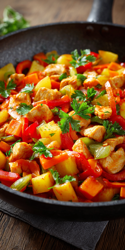 Blitzschnelle Kartoffel-Gemüse-Pfanne | Reste verwerten 2026