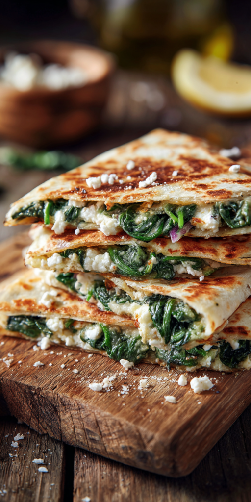 Blitzschnelle Spinat-Feta-Quesadillas | Abendessen in 15 Min 2026