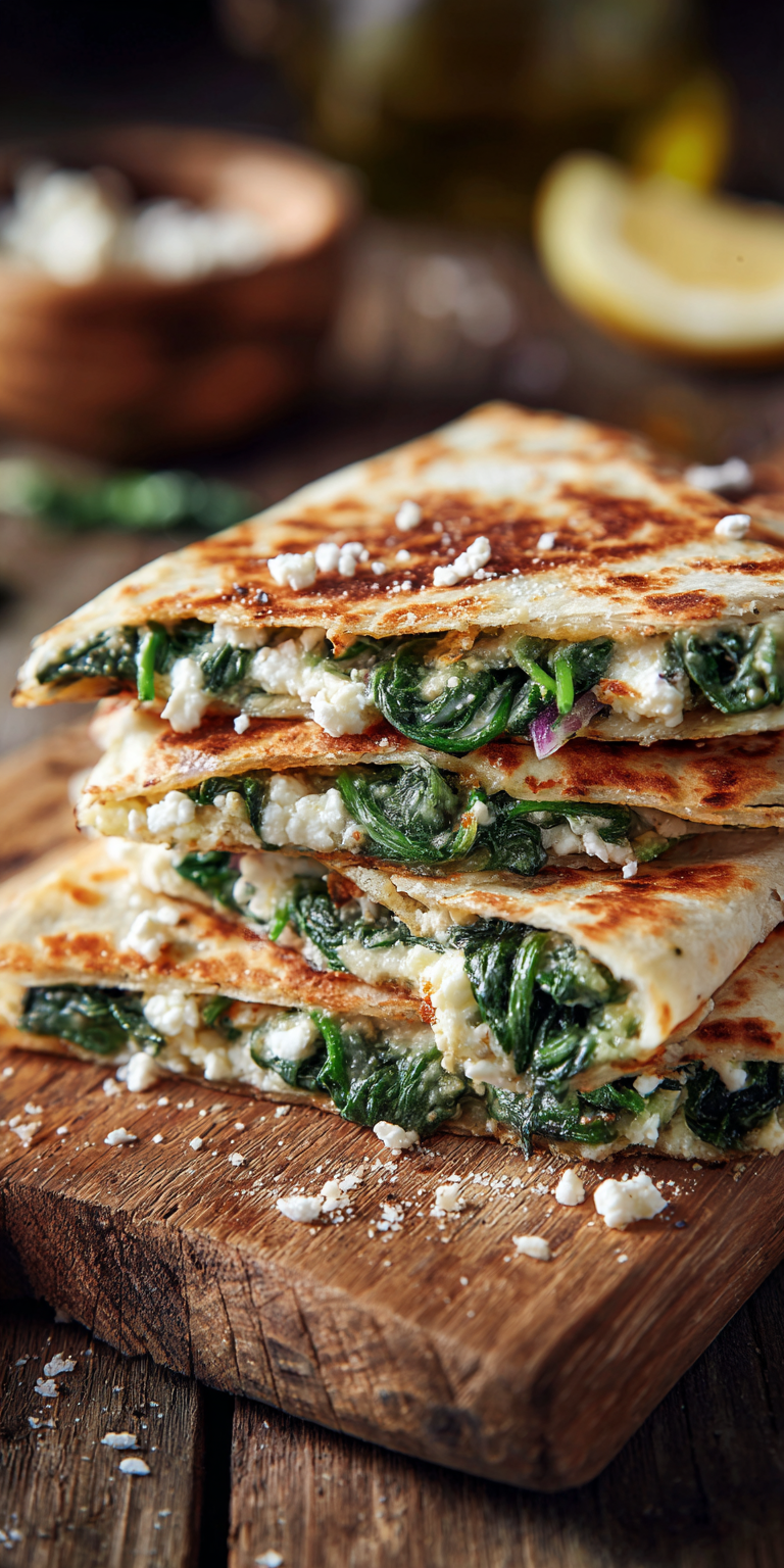 Blitzschnelle Spinat-Feta-Quesadillas | Abendessen in 15 Min 2026