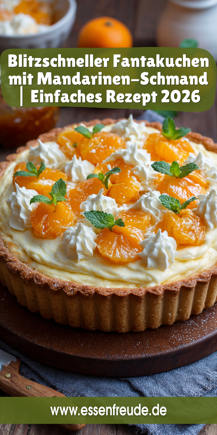 Blitzschneller Fantakuchen mit Mandarinen-Schmand | 2026