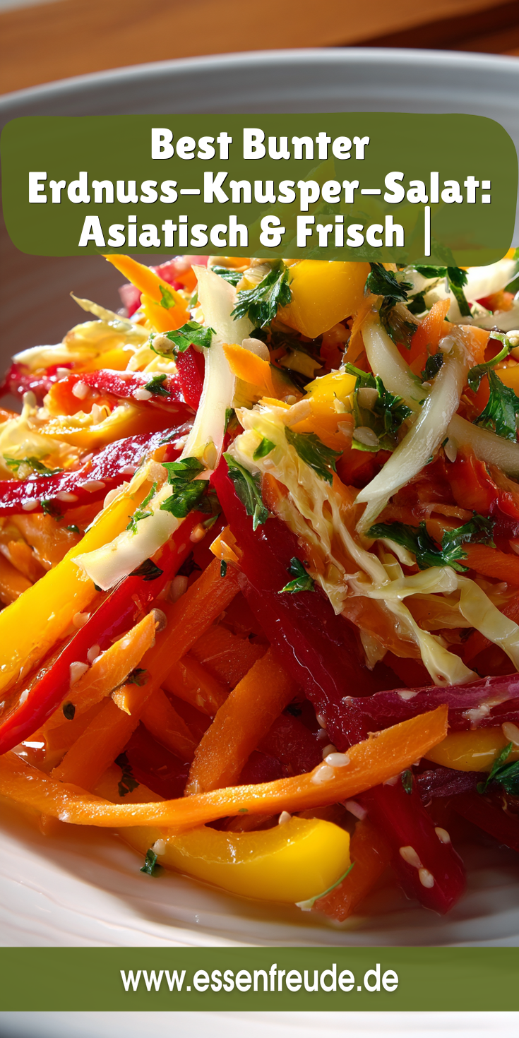 Bunter Erdnuss-Knusper-Salat: Asiatisch & Frisch | Gesunde Salate 2026
