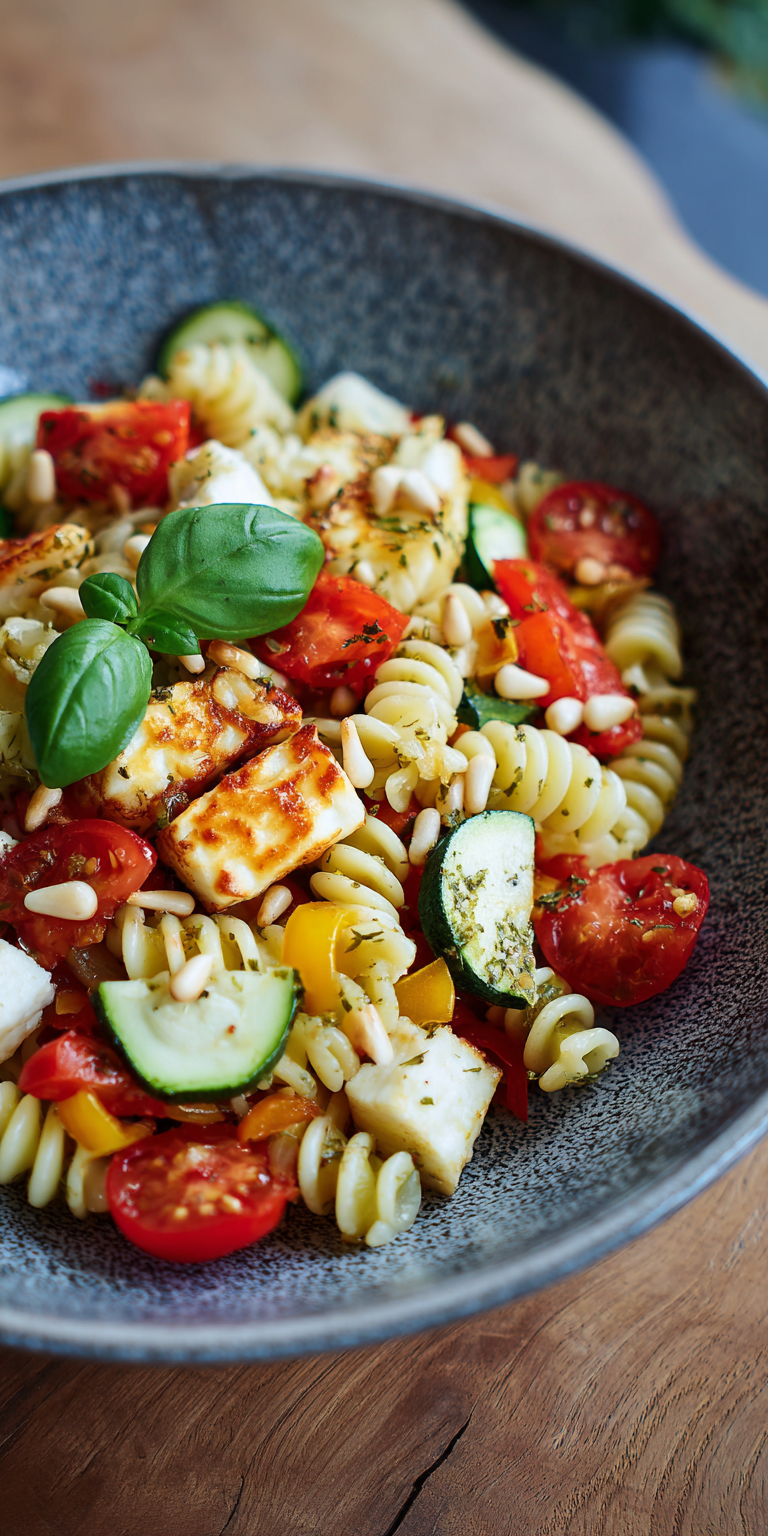 Bunter Halloumi Nudelsalat (Vegetarisch) | Grillparty 2026