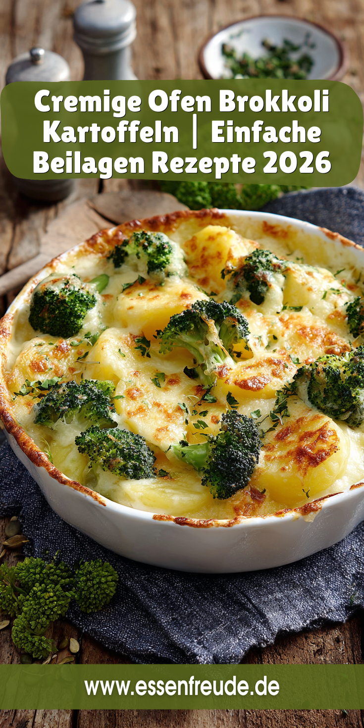 Cremige Brokkoli-Kartoffeln aus dem Ofen | Einfache Beilagen 2026