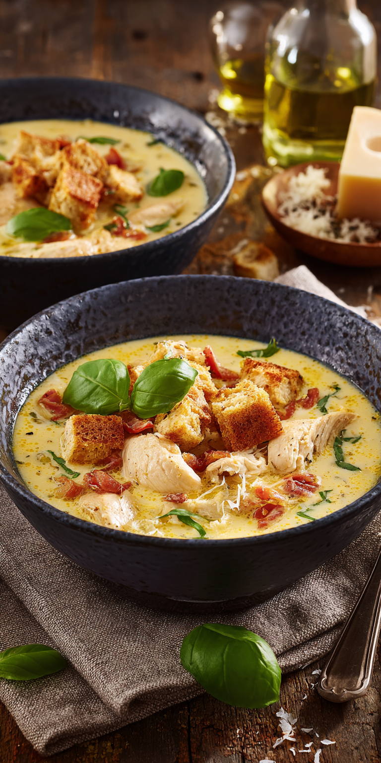 Cremige Hähnchen-Parmesan-Suppe (Slow Cooker geeignet) | Winter 2026