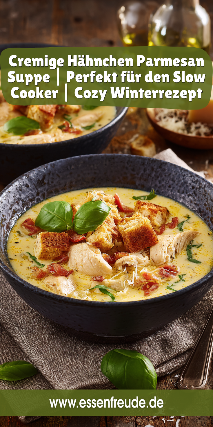 Cremige Hähnchen-Parmesan-Suppe (Slow Cooker geeignet) | Winter 2026
