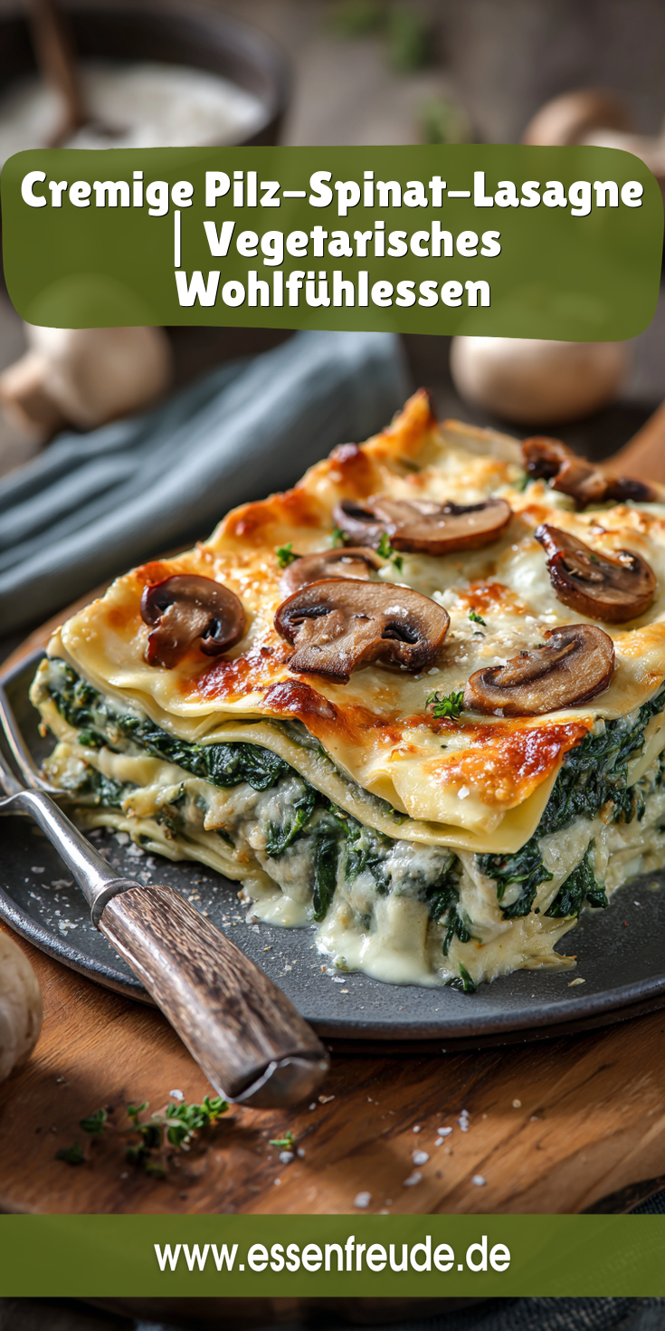 Cremige Pilz-Spinat-Lasagne: Vegetarisches Wohlfühlessen | Ofengerichte 2026