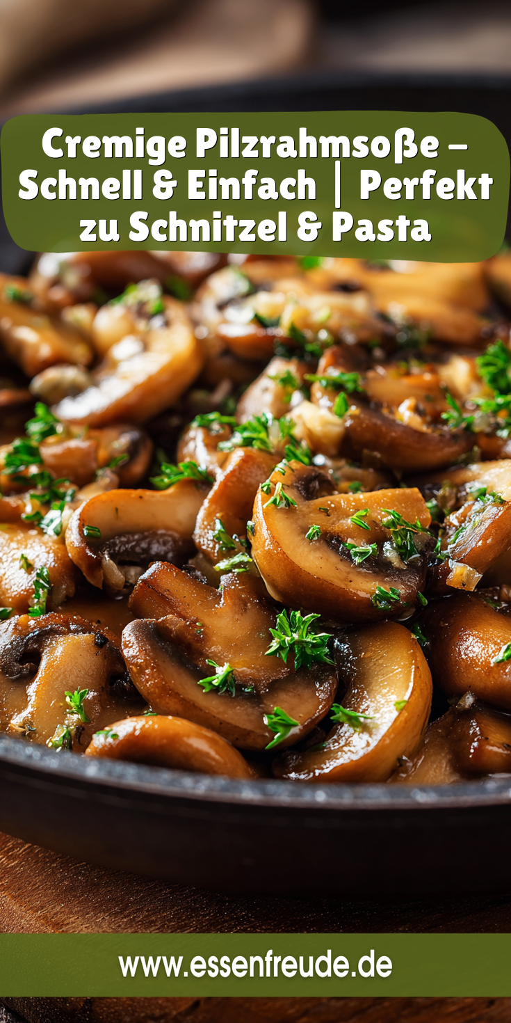 Cremige Pilzrahmsoße: Perfekt zu Schnitzel & Pasta | Schnelle Saucen 2026