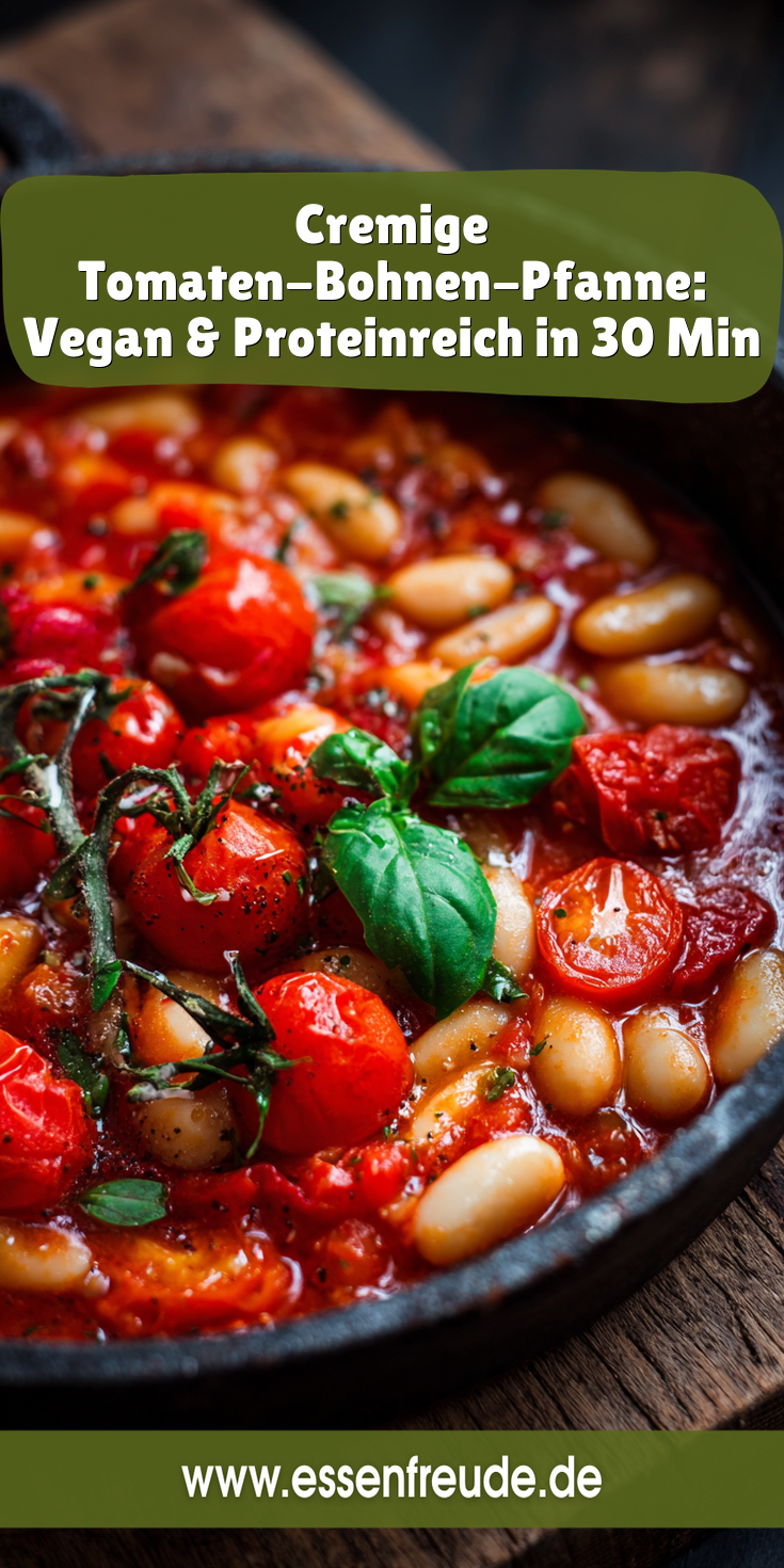 Cremige Tomaten-Bohnen-Pfanne: Vegan & Proteinreich | Gesunde Rezepte 2026