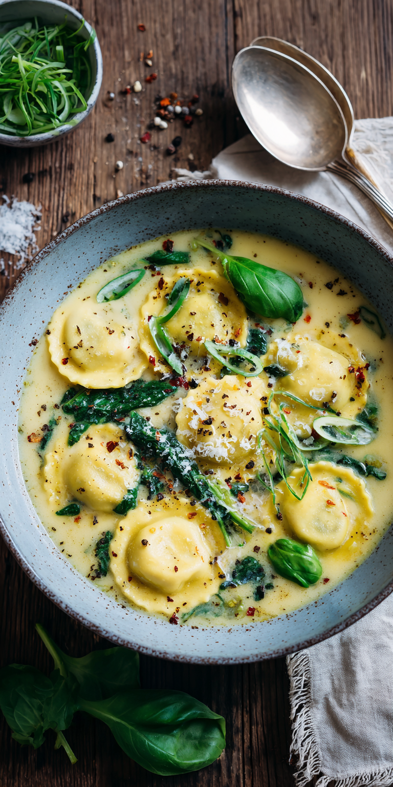 Cremige Toskanische Ravioli-Suppe | 15-Minuten Wohlfühlessen 2026