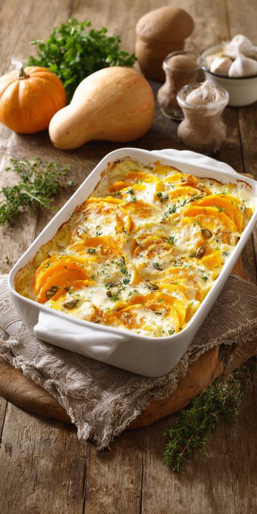 Cremiger Kürbis-Kartoffel-Auflauf | Herbstliche Familienrezepte 2026