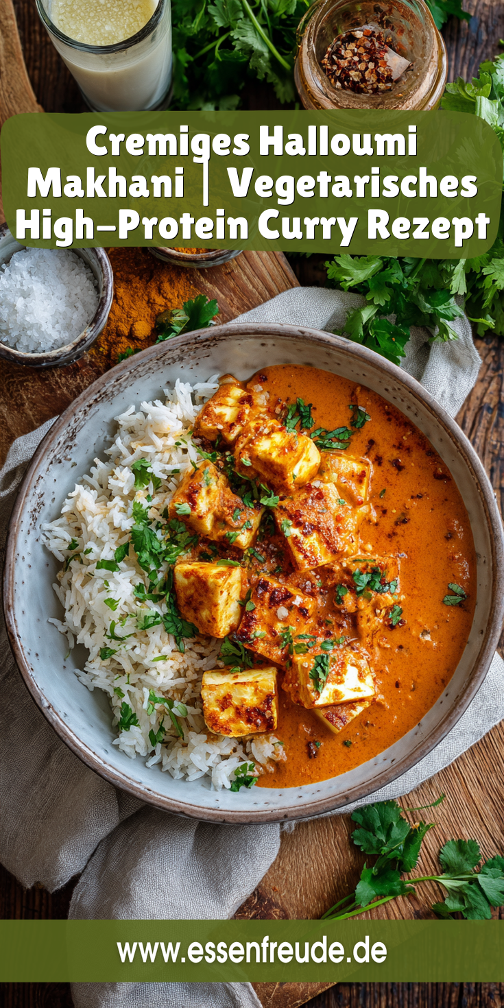 Cremiges Halloumi Makhani (Vegetarisches Butter Chicken) | High Protein Curry 2026