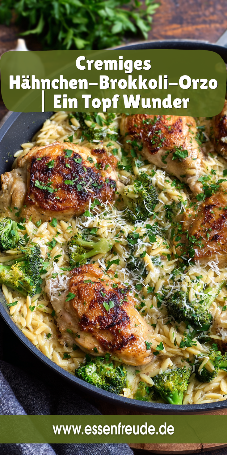 Cremiges Käse-Hähnchen-Brokkoli-Orzo (One Pan) | Familienrezepte 2026