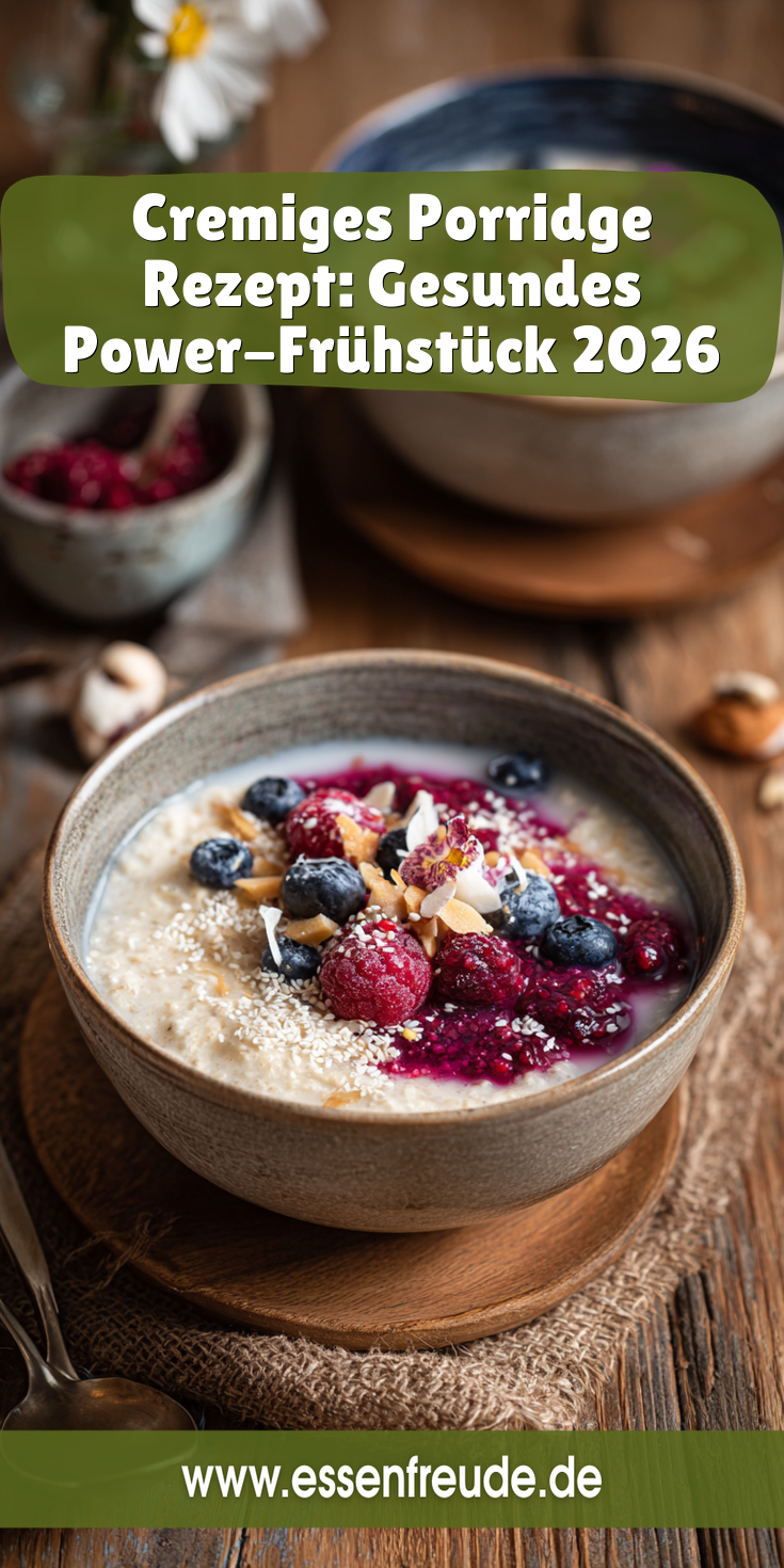 Cremiges Porridge Rezept: Gesund in den Tag starten | Frühstückstrends 2026