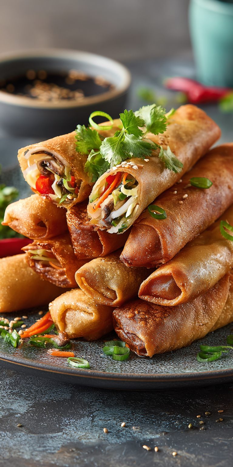 Crispy Frühlingsrollen (Vegetarisch) | Heißluftfritteuse 2026