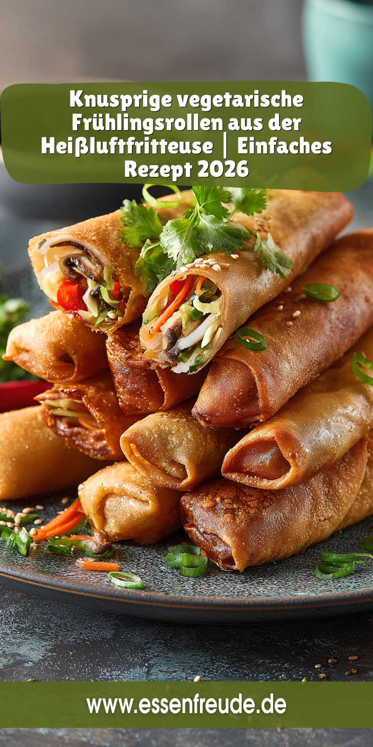 Crispy Frühlingsrollen (Vegetarisch) | Heißluftfritteuse 2026