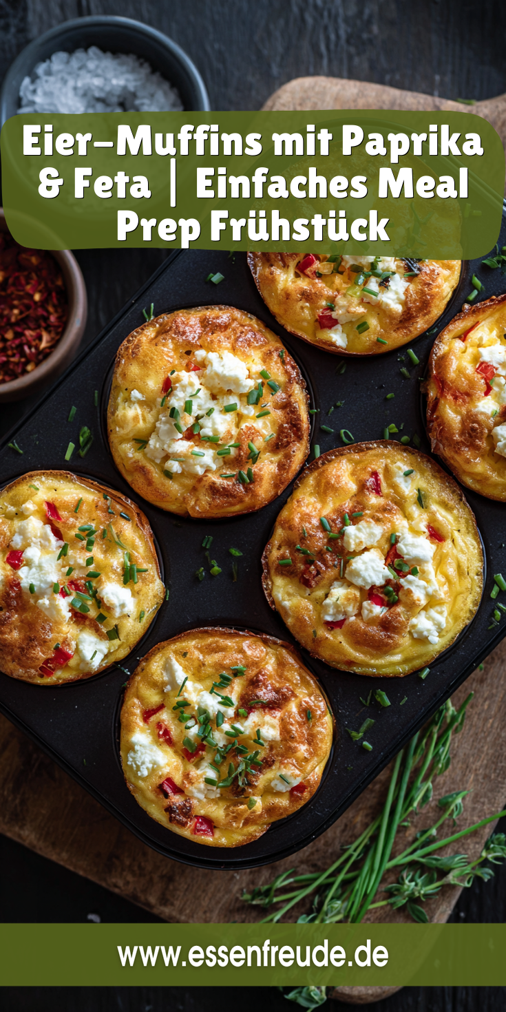 Eier-Muffins mit Paprika & Feta | Meal Prep Frühstück 2026