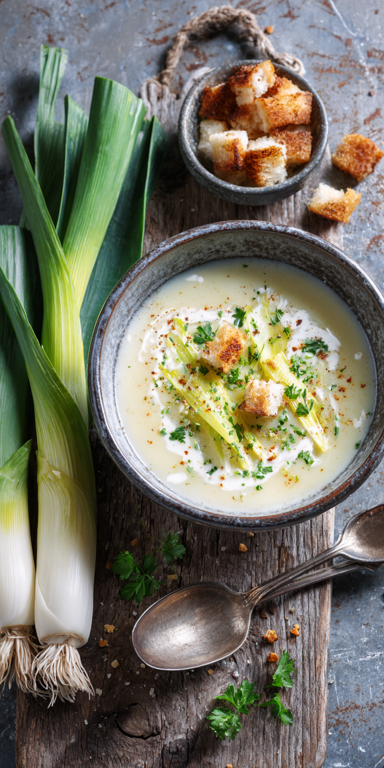 Einfache Lauchcremesuppe mit Schmelzkäse | Günstig Kochen 2026