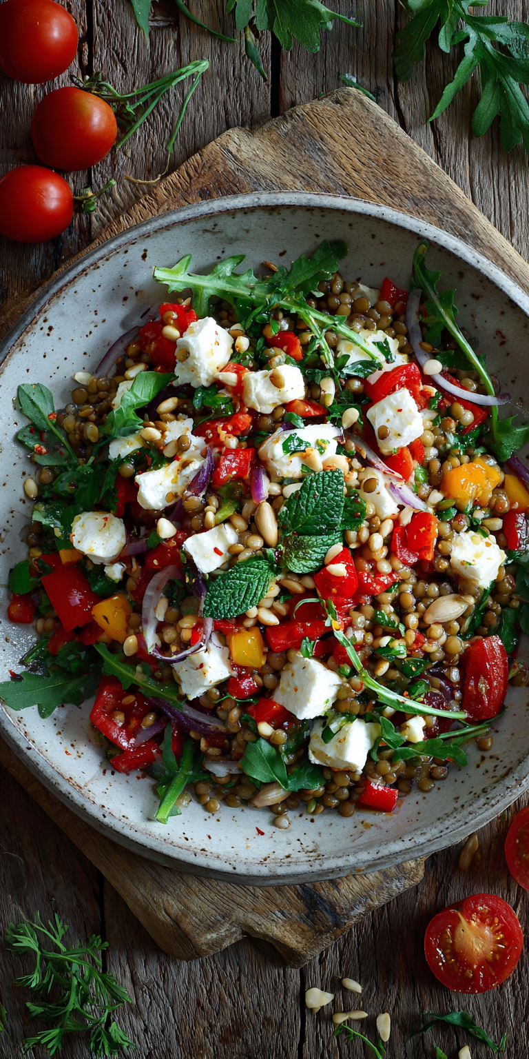 Frischer Linsensalat mit Feta & Kräutern | Proteinreiche Salate 2026