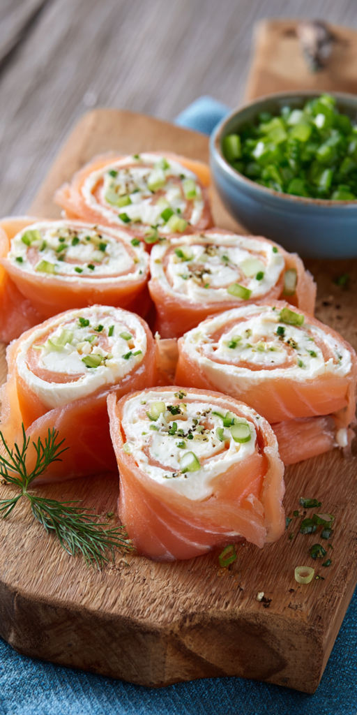 Frischkäse Roll-Ups mit Lachs & Schnittlauch | Low Carb Snack 2026