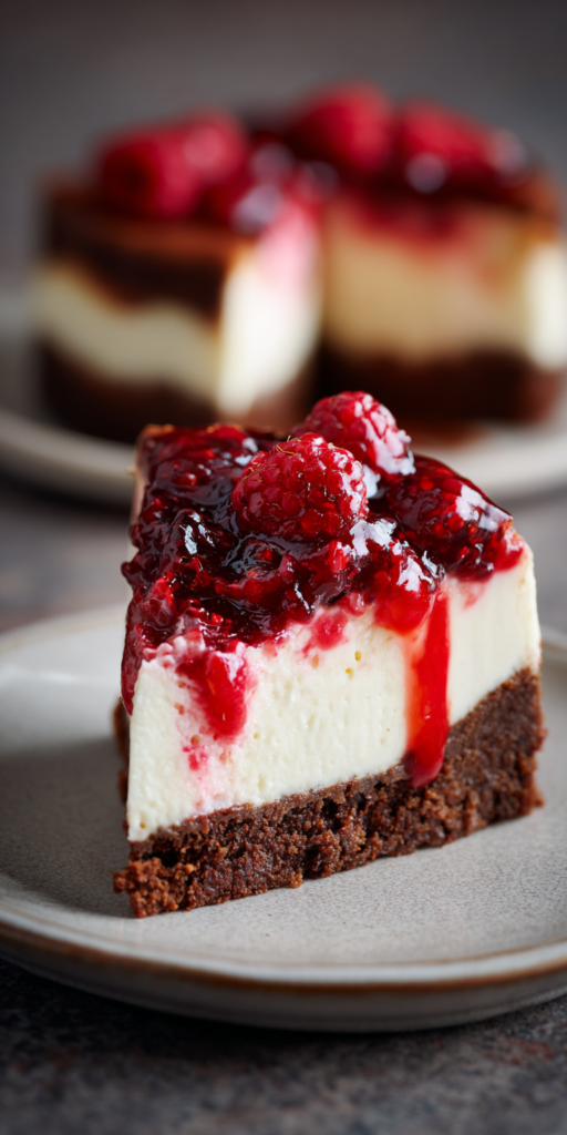 Fruchtiger Himbeer-Brownie-Cheesecake | Festliche Torten 2026