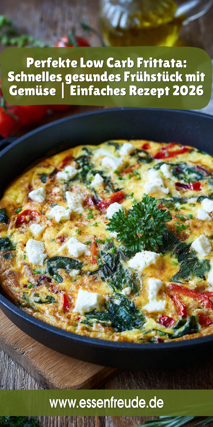 Gemüse-Frittata: Schnell, einfach & gesund | Low Carb Frühstück 2026