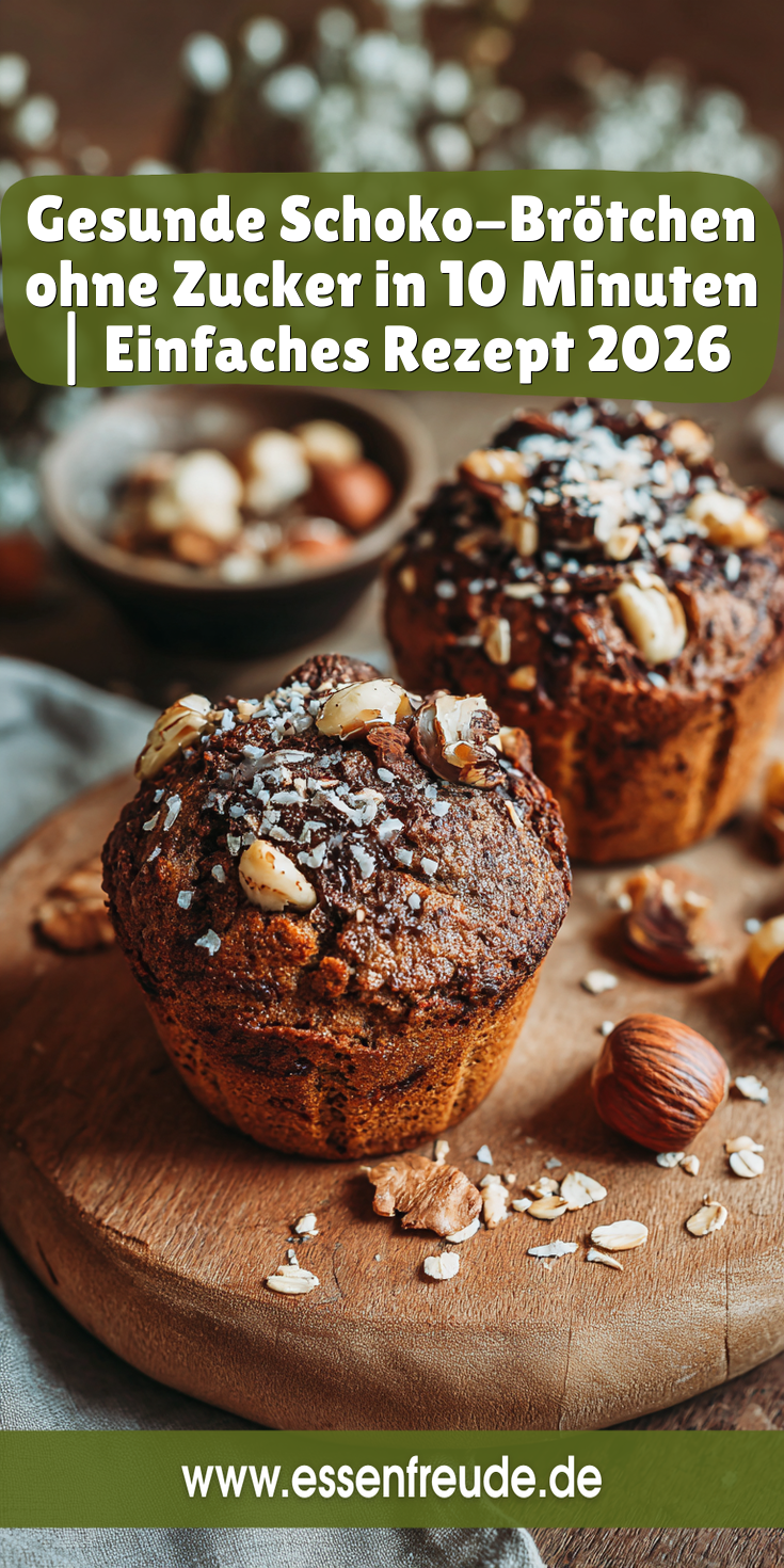 Gesunde Schoko-Brötchen in 10 Minuten (Ohne Zucker) | Snacks 2026