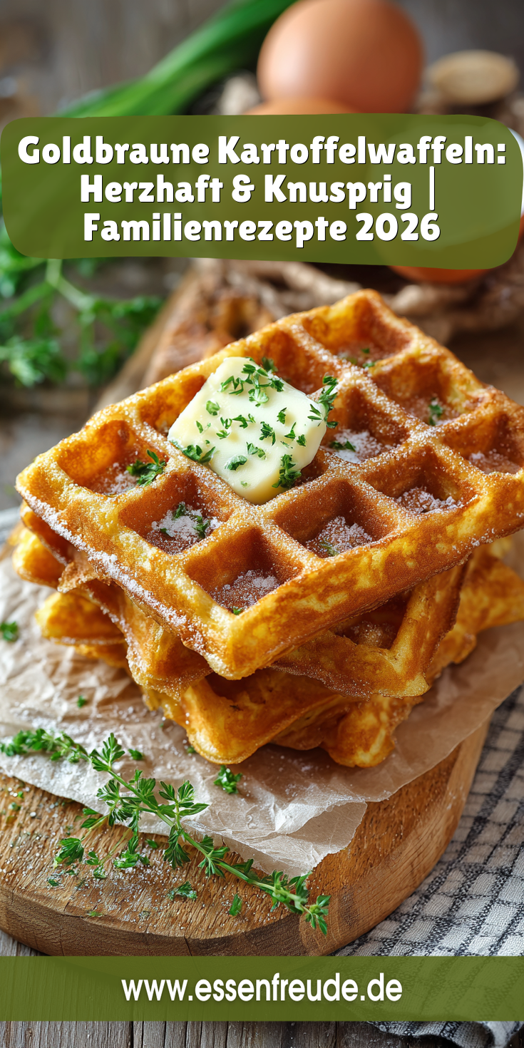 Goldbraune Kartoffelwaffeln: Herzhaft & Knusprig | Familienrezepte 2026