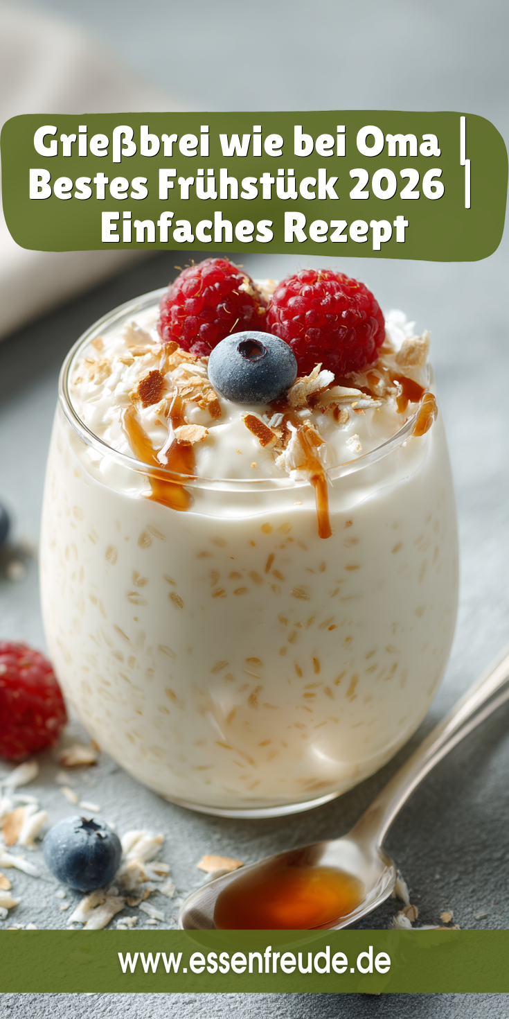 Grießbrei wie bei Oma selber machen | Beste Frühstücksrezepte 2026