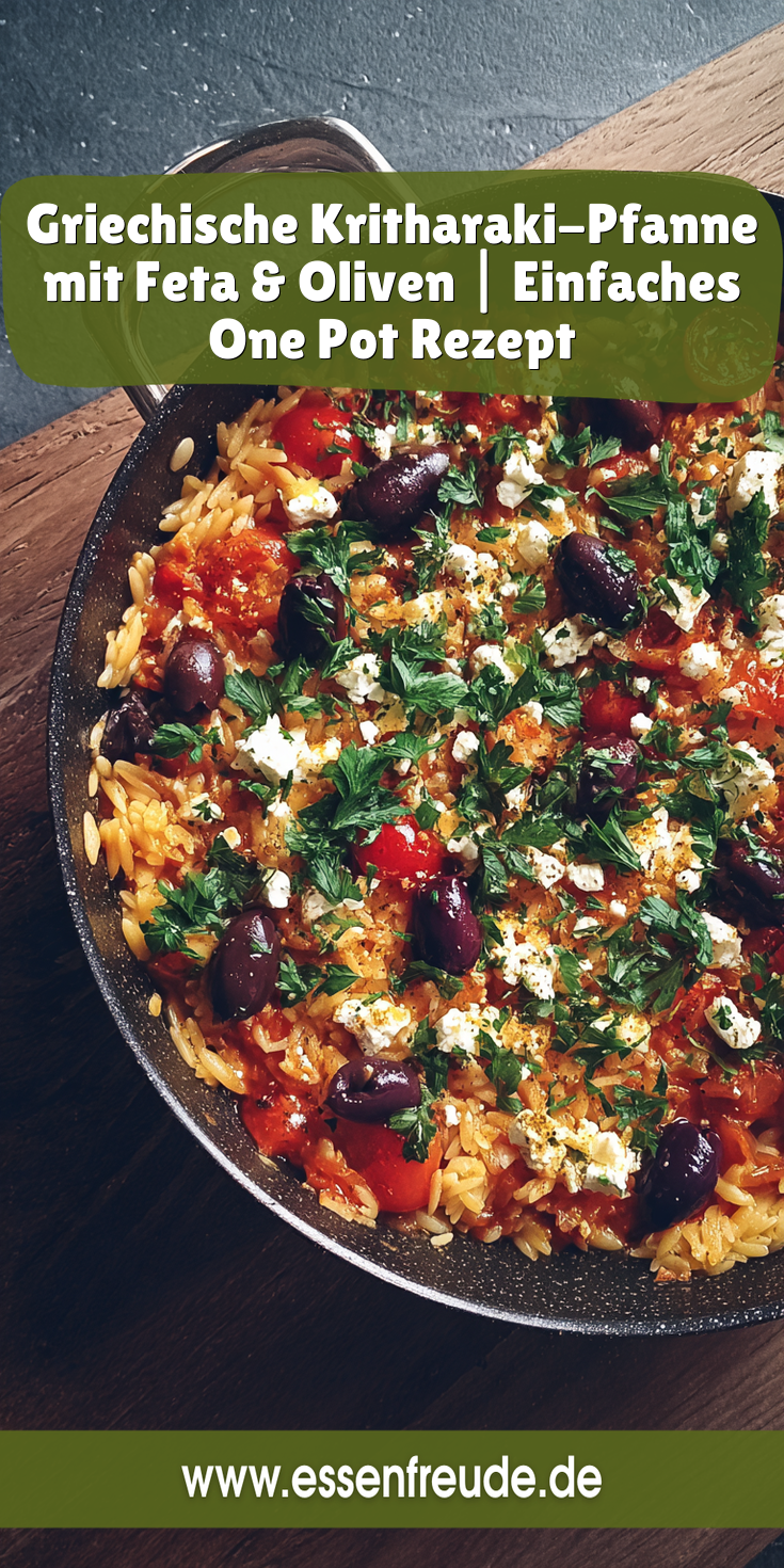Griechische Kritharaki-Pfanne mit Feta & Oliven | One Pot Gerichte 2026