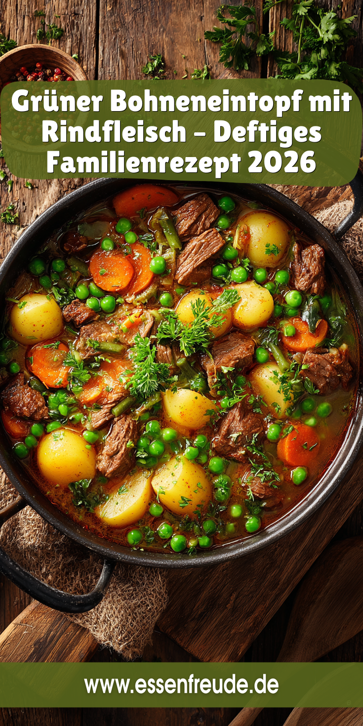 Grüner Bohneneintopf mit Rindfleisch | Deftig 2026
