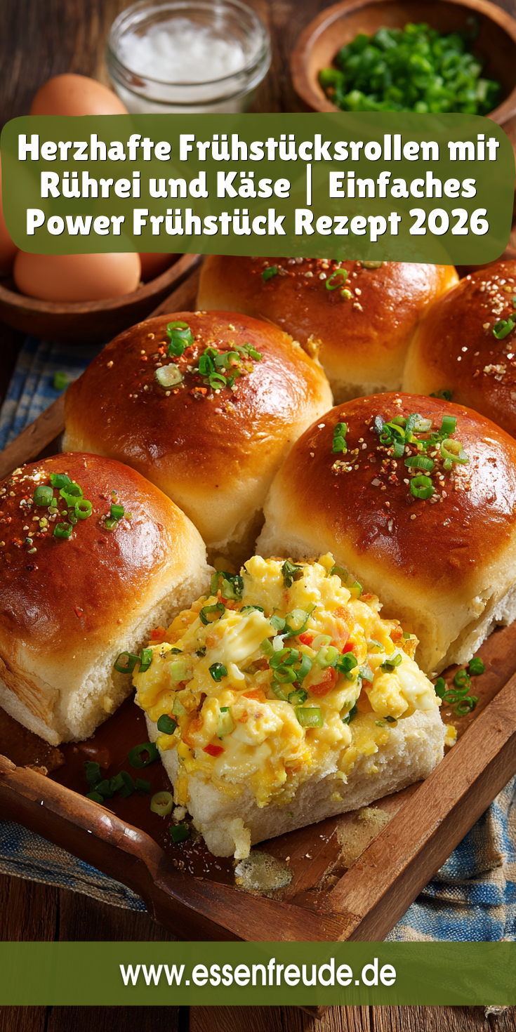 Herzhafte Frühstücksrollen mit Rührei & Käse | Power Frühstück 2026