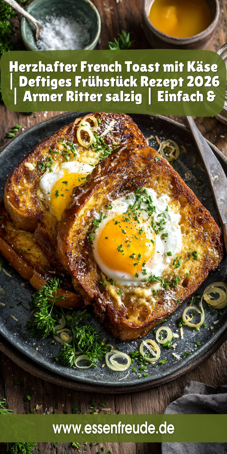 Herzhafter French Toast (Armer Ritter) mit Käse | Deftiges Frühstück 2026