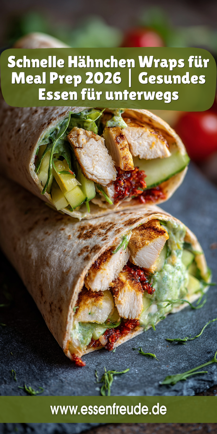 Hähnchen Wraps: Schnell & Gesund für unterwegs | Meal Prep 2026