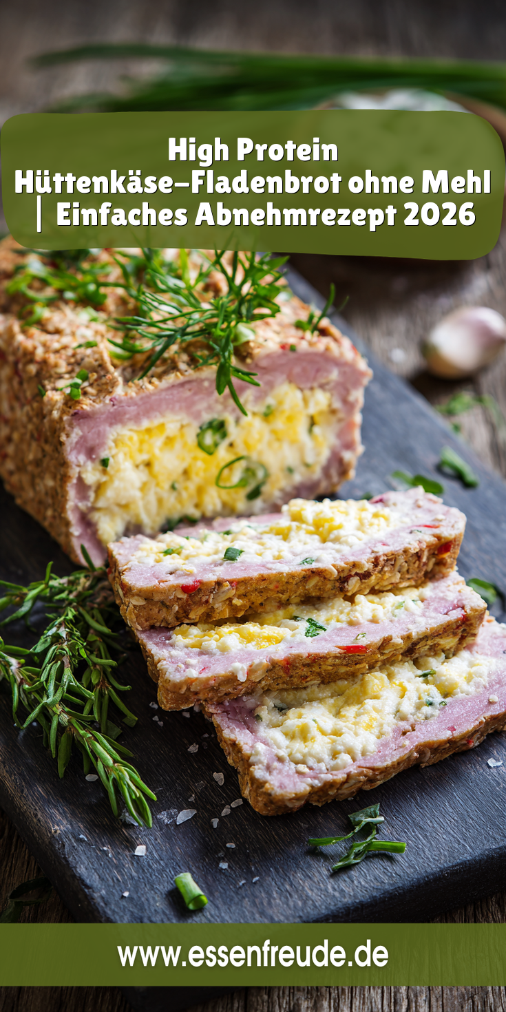 High Protein Hüttenkäse-Fladenbrot (Mehlfrei) | Abnehmen 2026