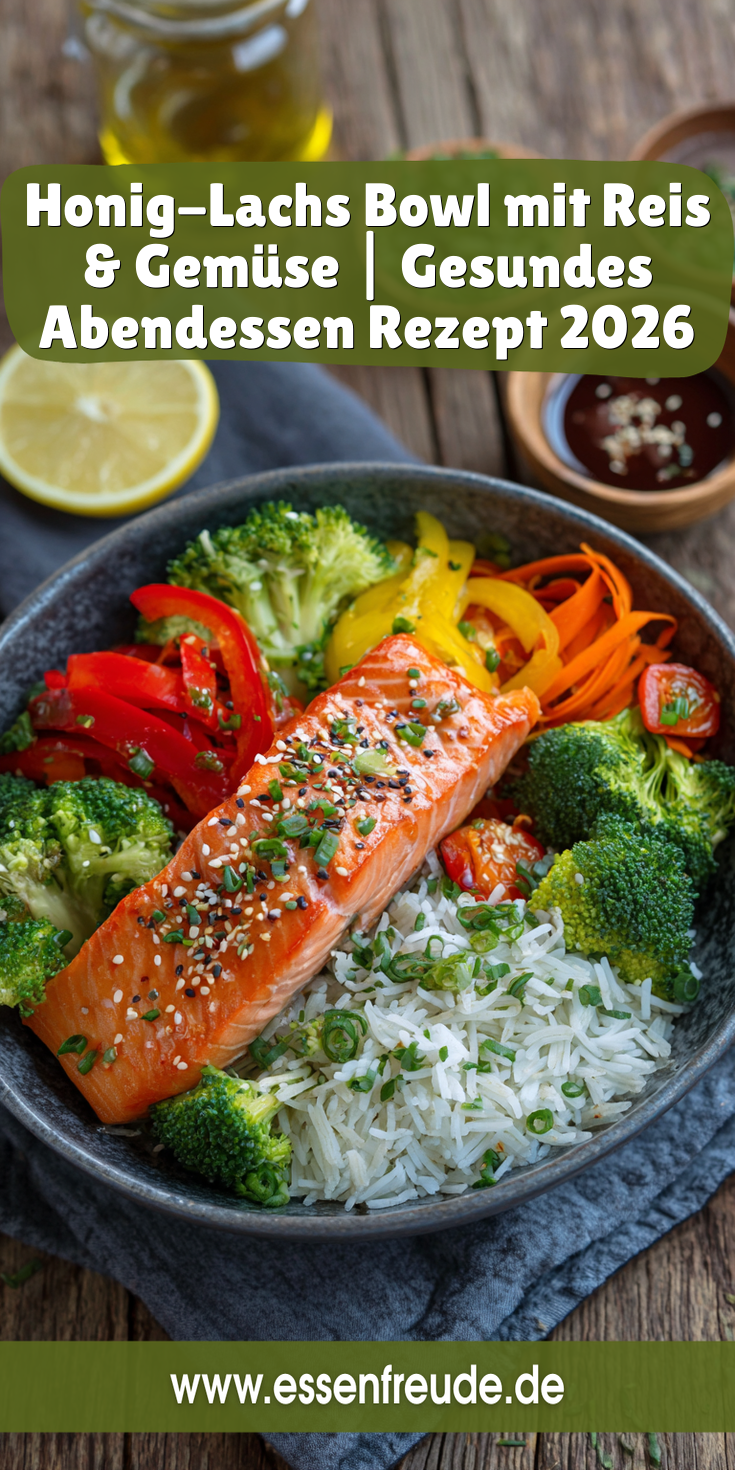 Honig-Lachs Bowl mit Reis & Gemüse | Gesunde Abendessen Ideen 2026