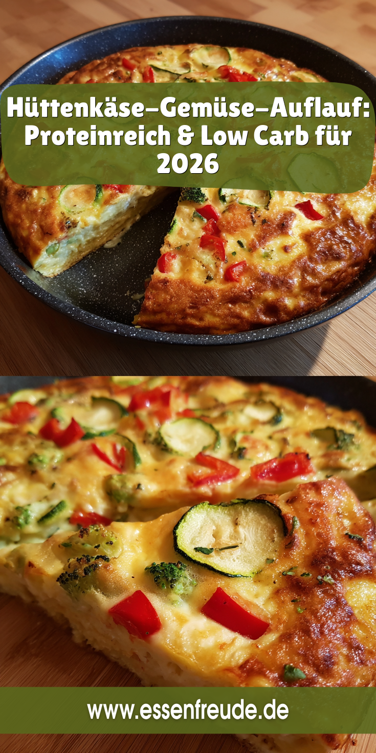 Hüttenkäse-Gemüse-Auflauf: High Protein & Low Carb | Abnehmen 2026