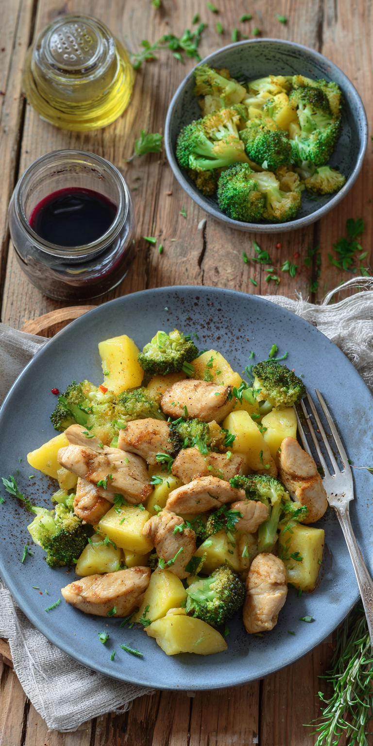 Kartoffel-Hähnchen-Pfanne mit Brokkoli | Low Carb Mittagessen 2026