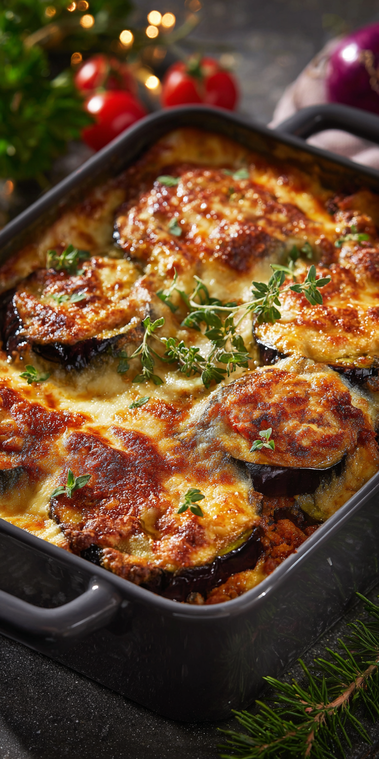 Kartoffel-Moussaka mit Auberginen | Griechisches Mittagessen 2026